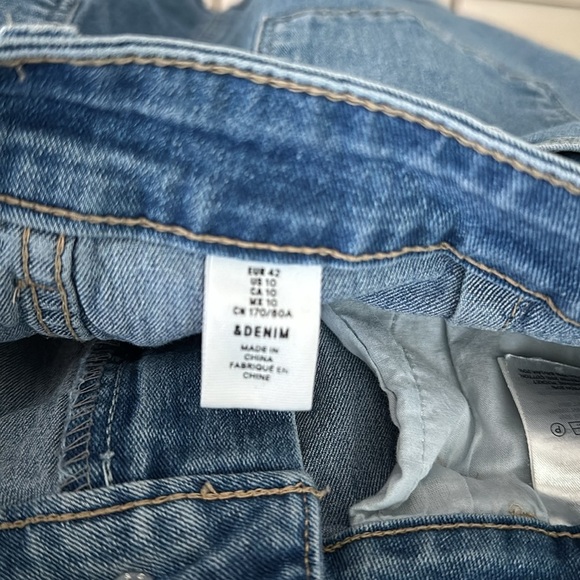 H&M Denim Mini Skirt sz 10 - Picture 7 of 8